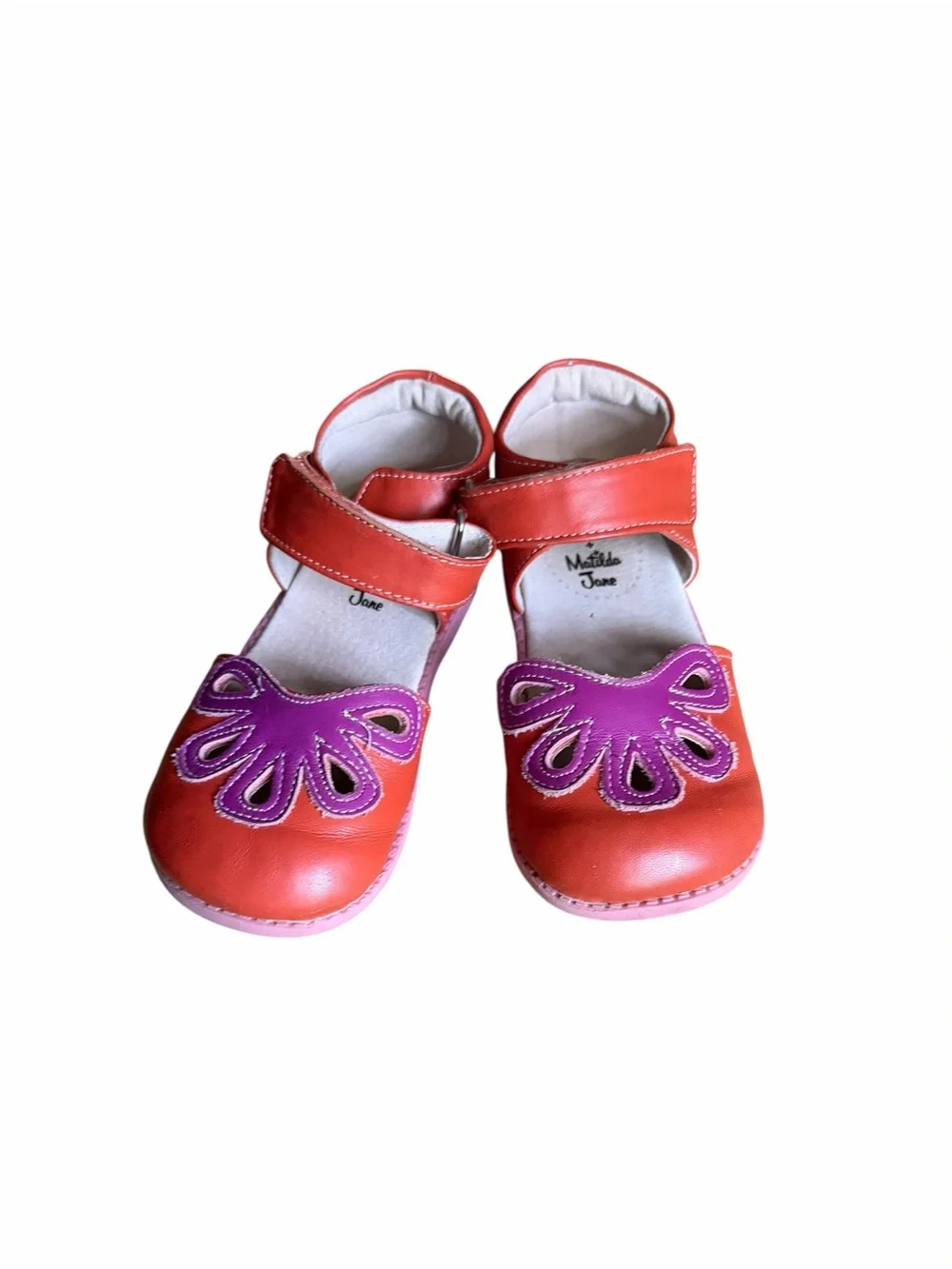 Livie and Luca Matilda Jane Orange and Pink Petal Shoes Girls Size 13